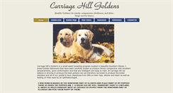 Desktop Screenshot of carriagehillgoldens.com