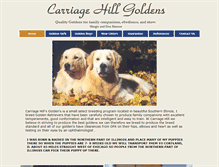 Tablet Screenshot of carriagehillgoldens.com